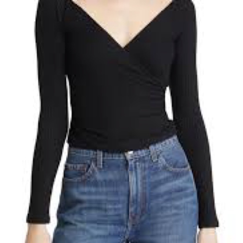 Reformation Minnie surplice top side XL